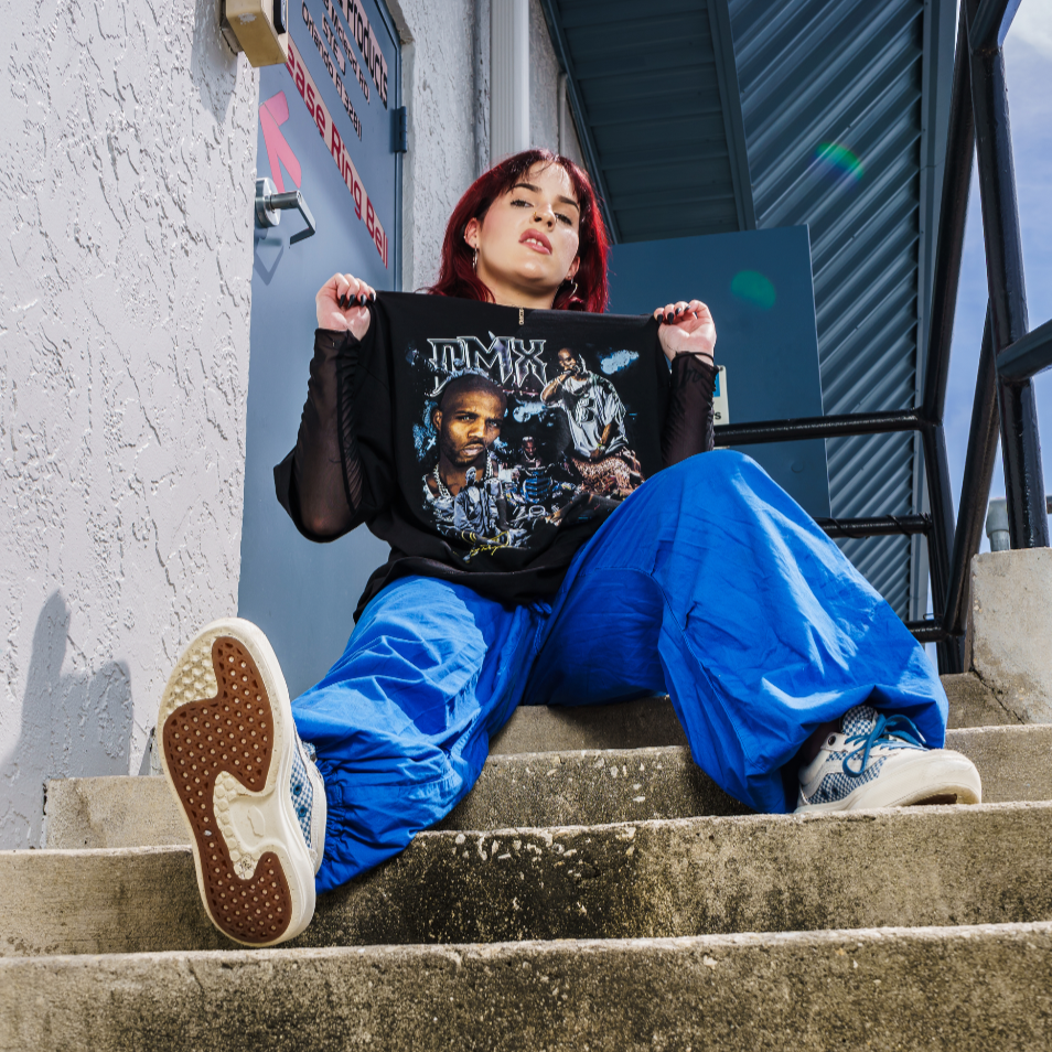 DMX VINTAGE TEE BLUE BLACK AND GOLD IN THREE COLORS