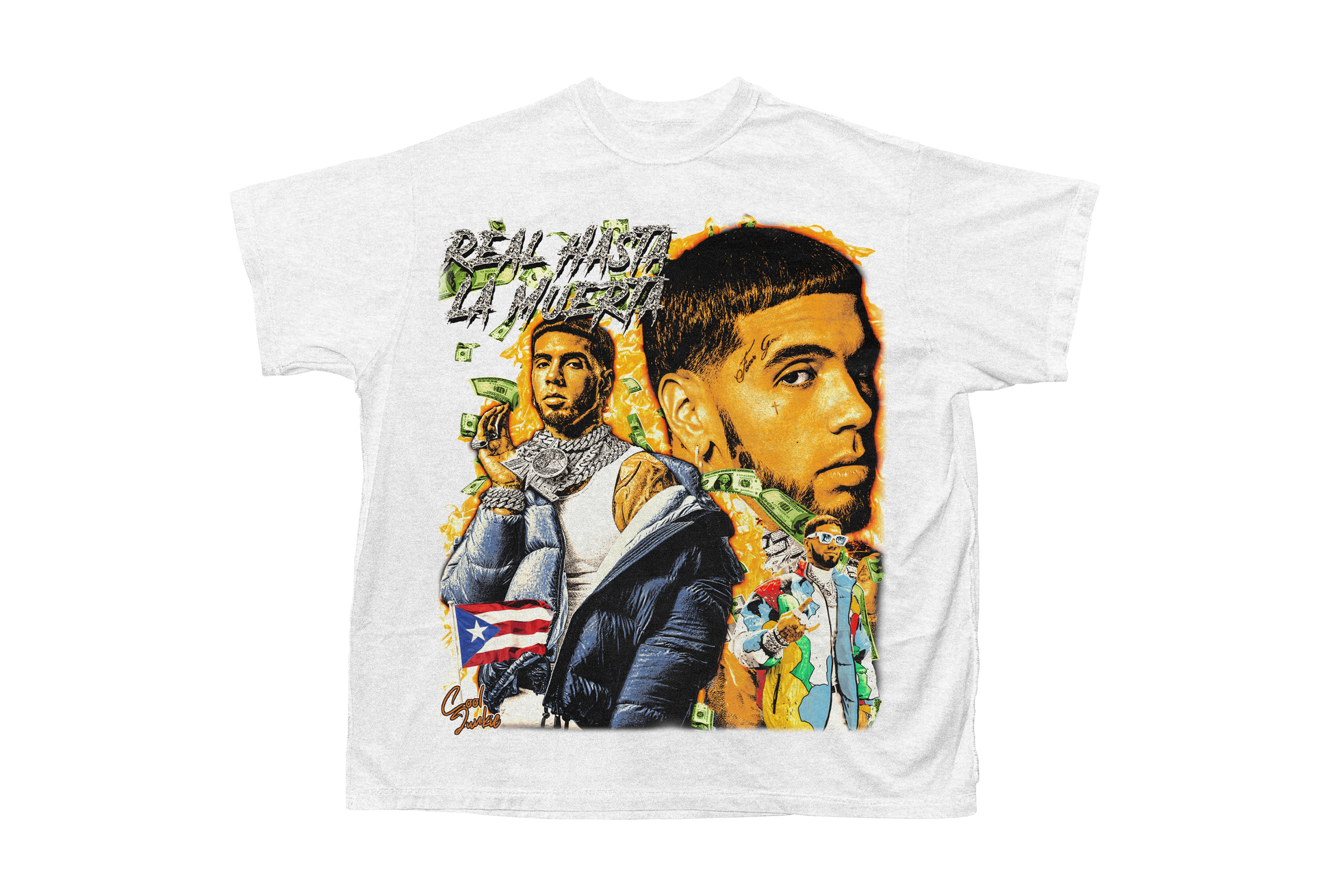 Anuel AA tee in white